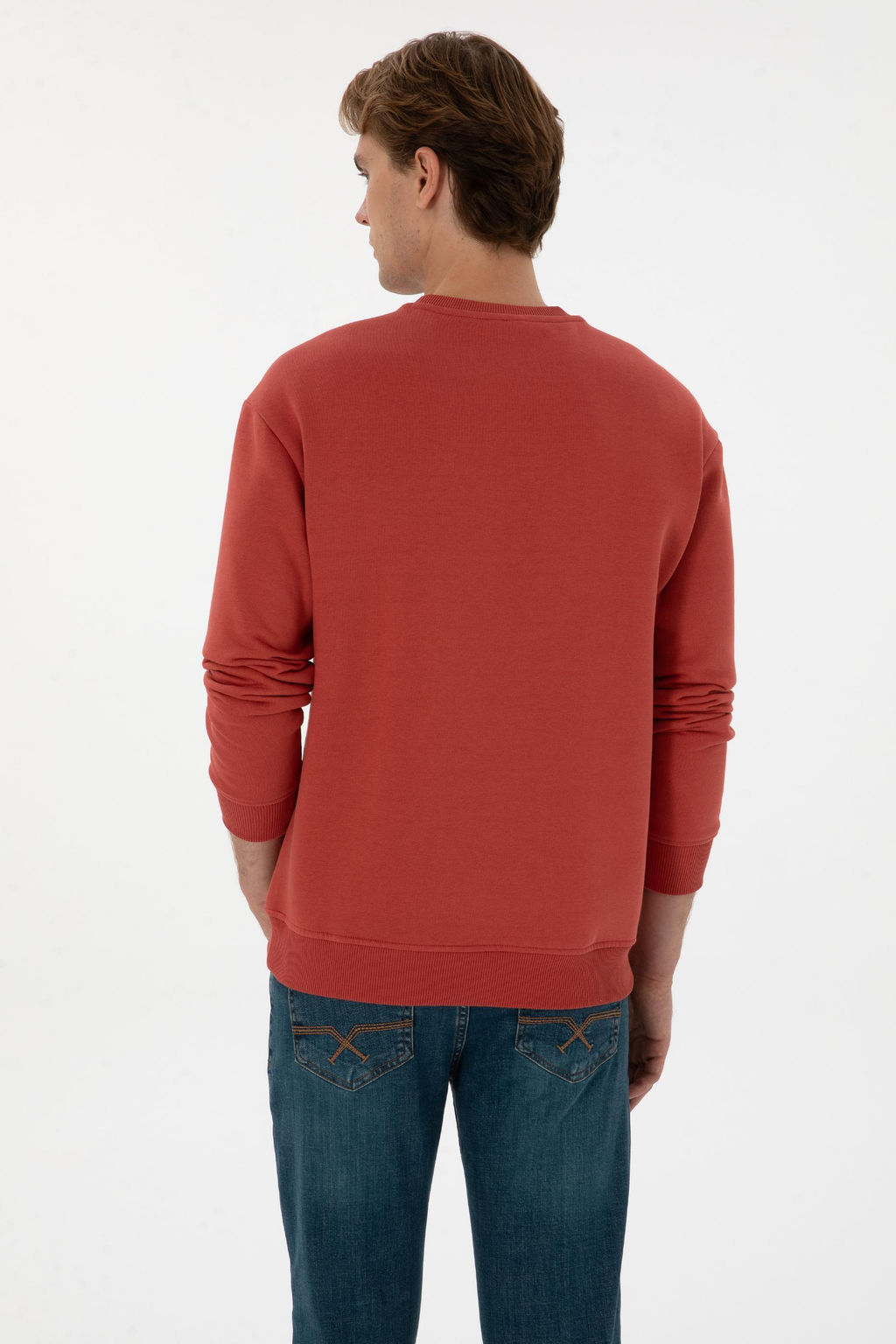 Erkek G_l Kurusu Basic Sweatshirt