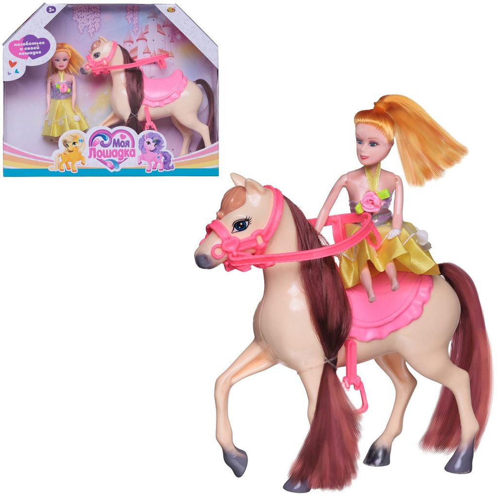Игровой набор ABtoys Моя лошадка Лошадка и куколка 2 вида в коллекции  фото 11