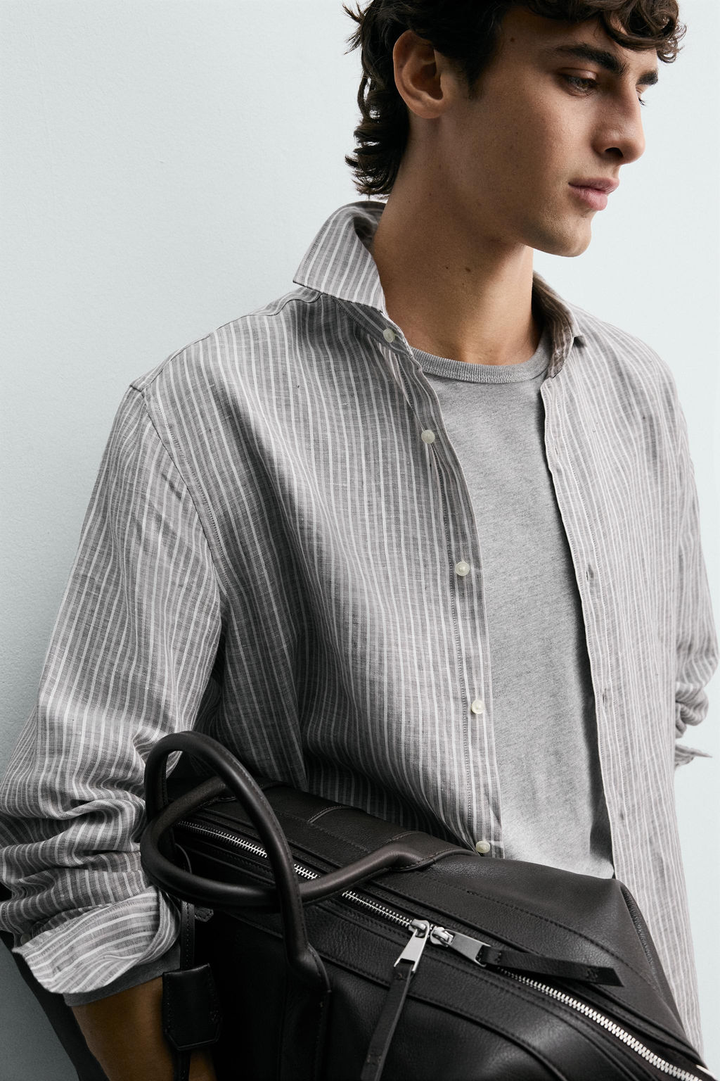 CAMISA RAYAS 100% LINO / rayas - Zara фото 5
