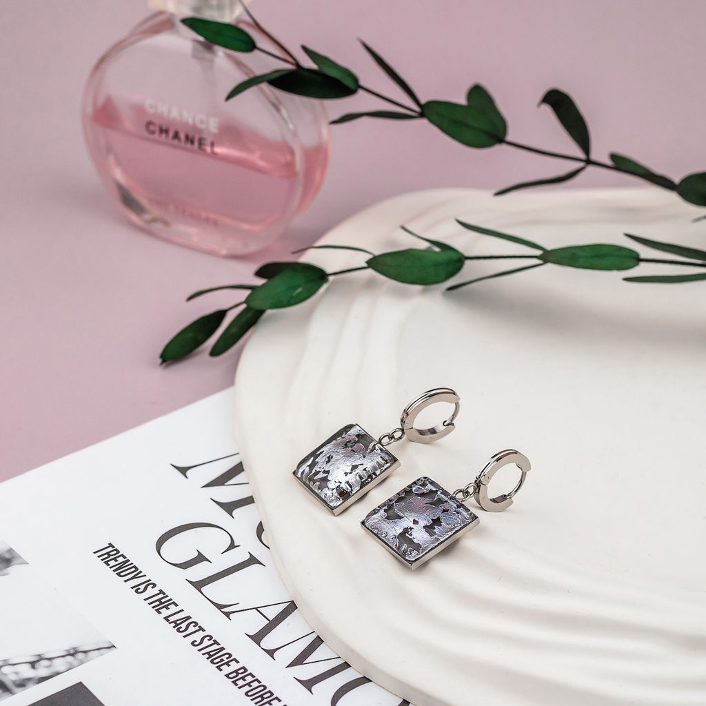 Серьги из муранского стекла LILAC LS3545