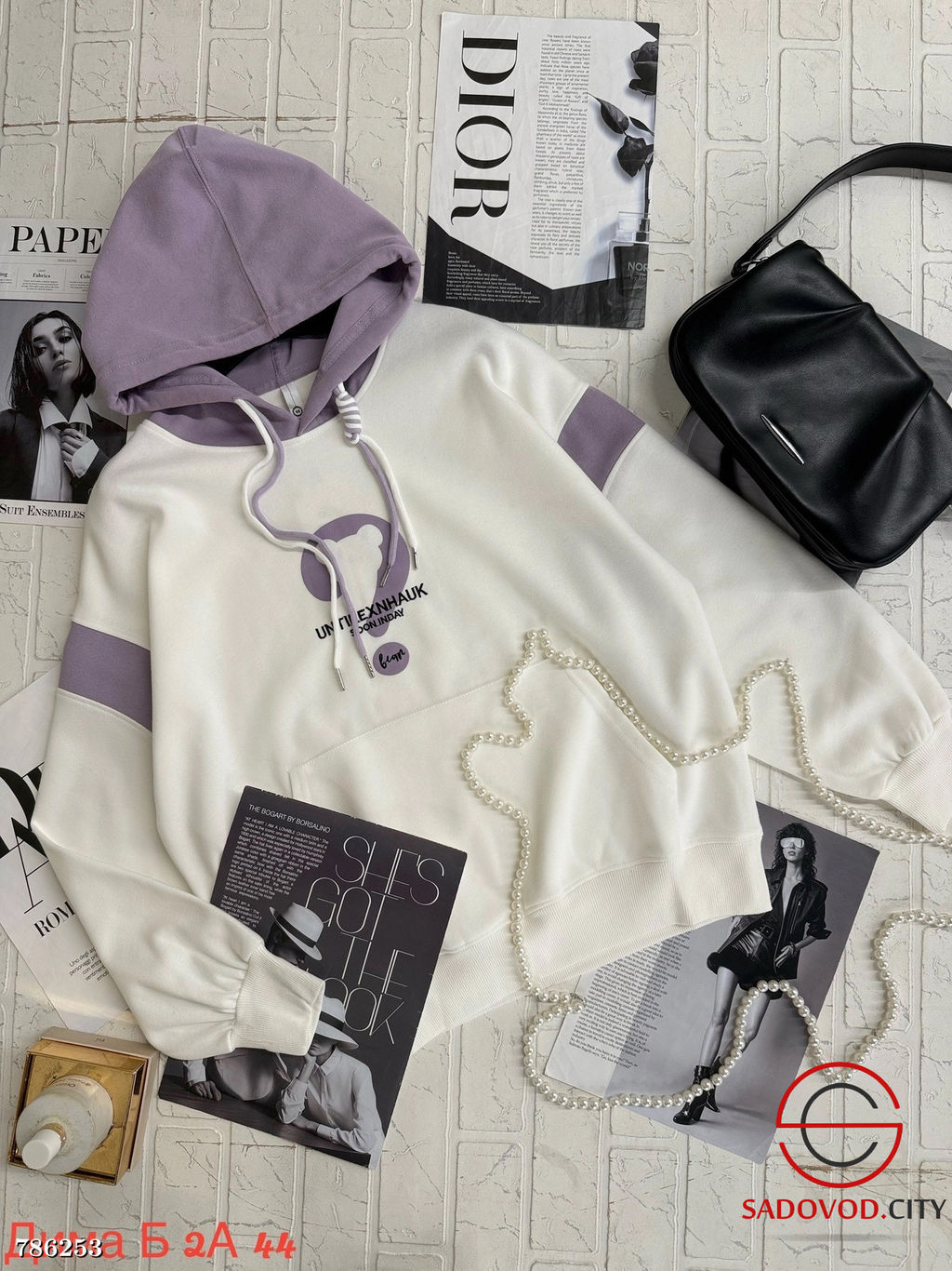 Женская толстовка с карманом - Bruno фото 5