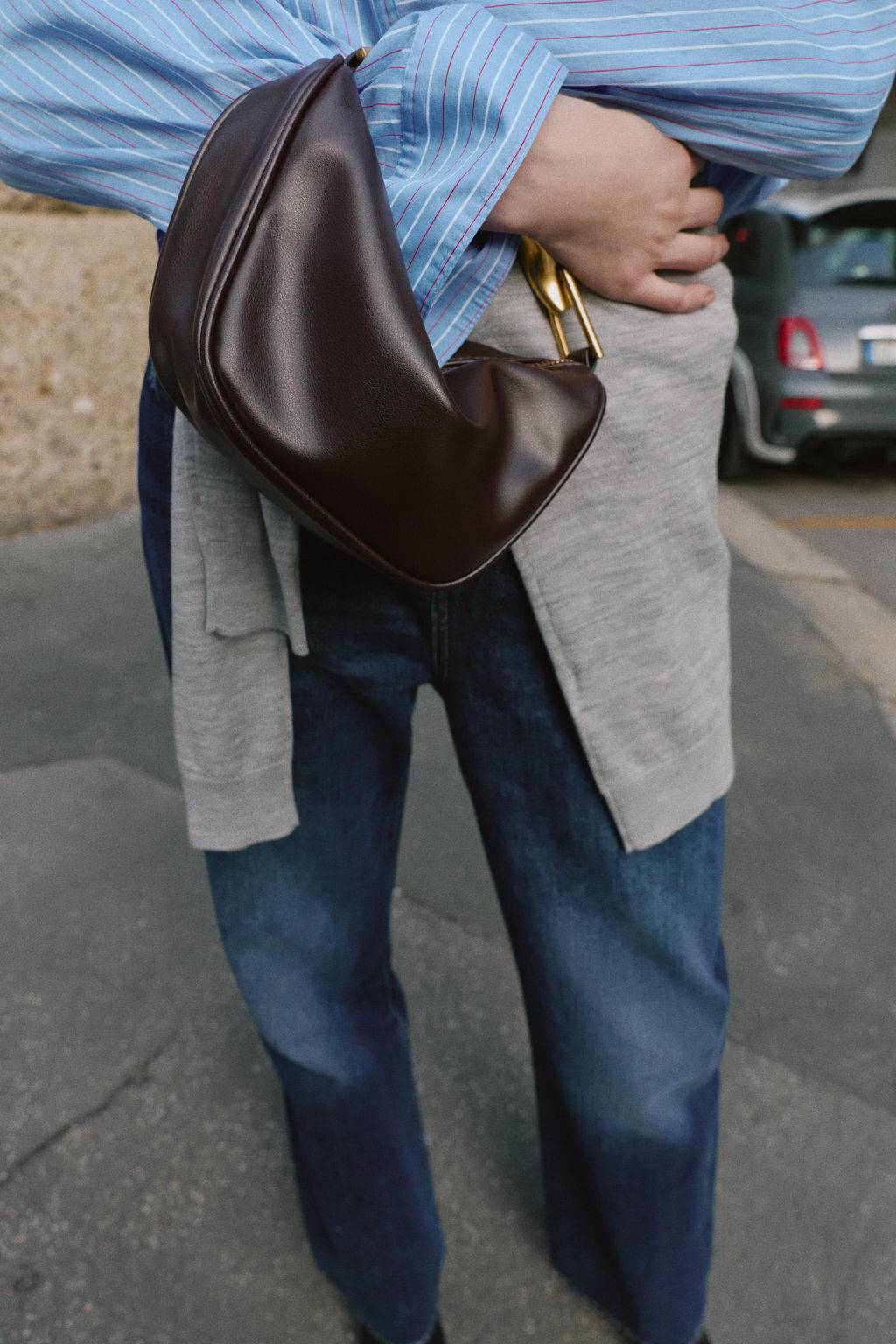 MINI BAG WITH METAL HANDLE