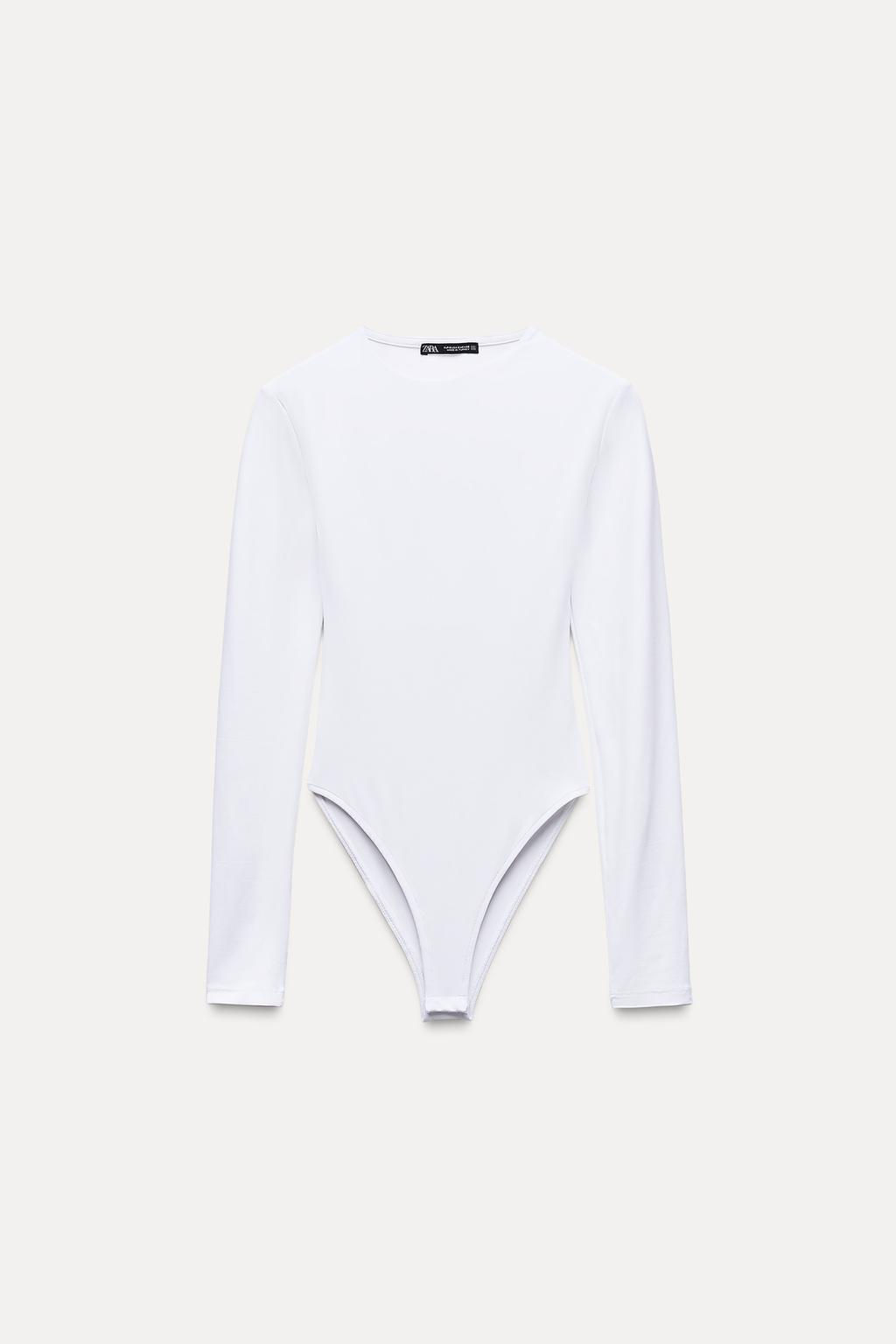 LONG SLEEVE POLYAMIDE BODYSUIT - Zara фото 15