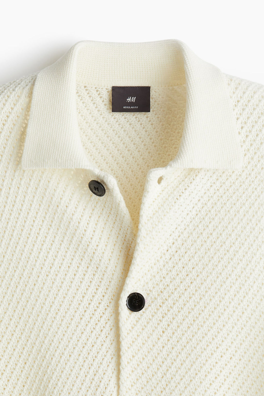 Cardigan en punto pointelle Regular Fit - H&m фото 6