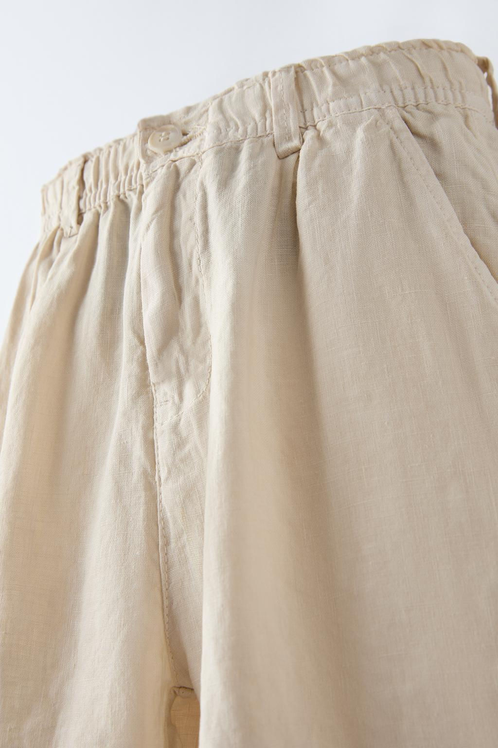 UZUN KETEN BERMUDA SORT - Zara фото 5