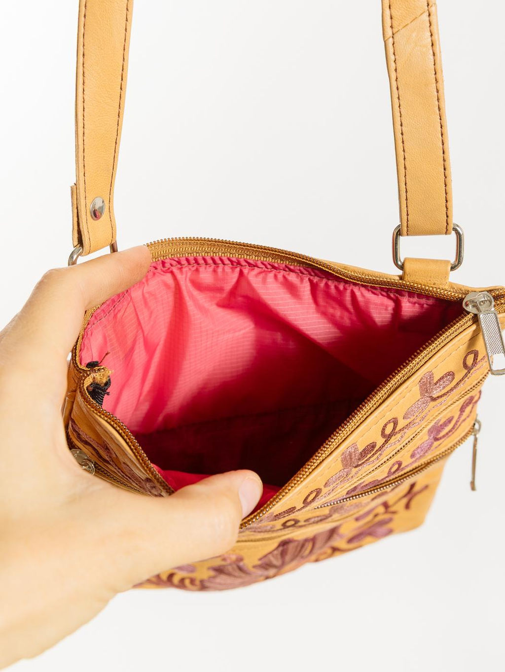 Сумка натуральная кожа через плечо №1114/5 - Ганг фото 6