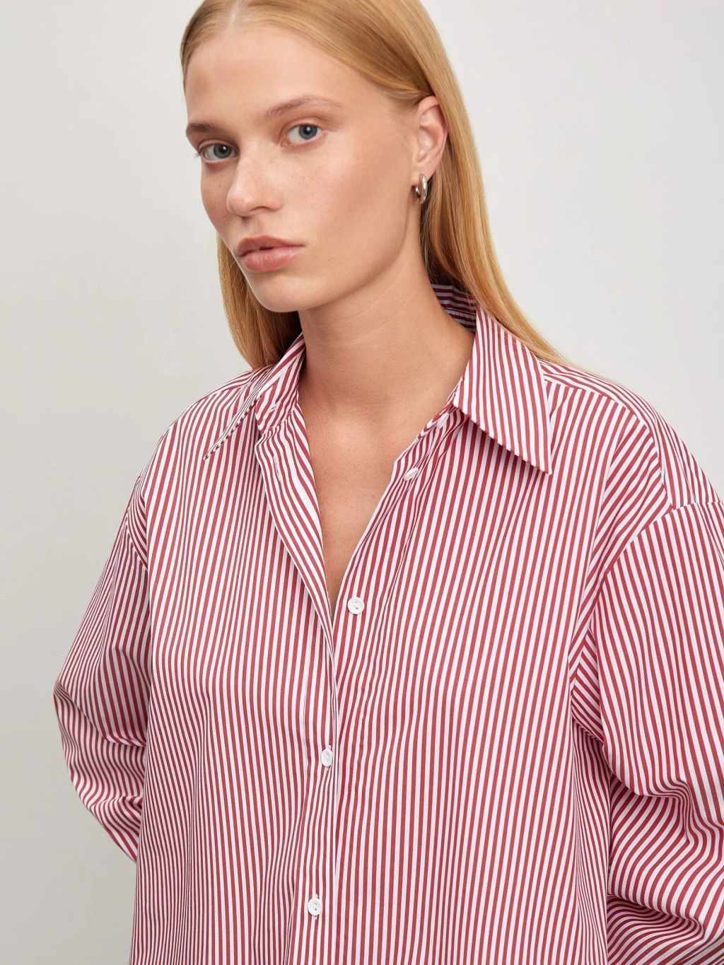 Рубашка в полоску - Emka фото 8