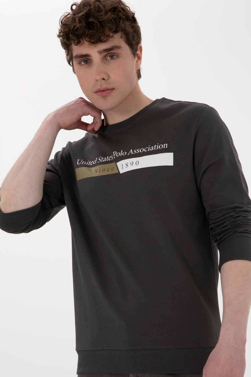 Erkek Antrasit Sweatshirt Sepette S_rpriz _ndirim - U.s. polo assn фото 3