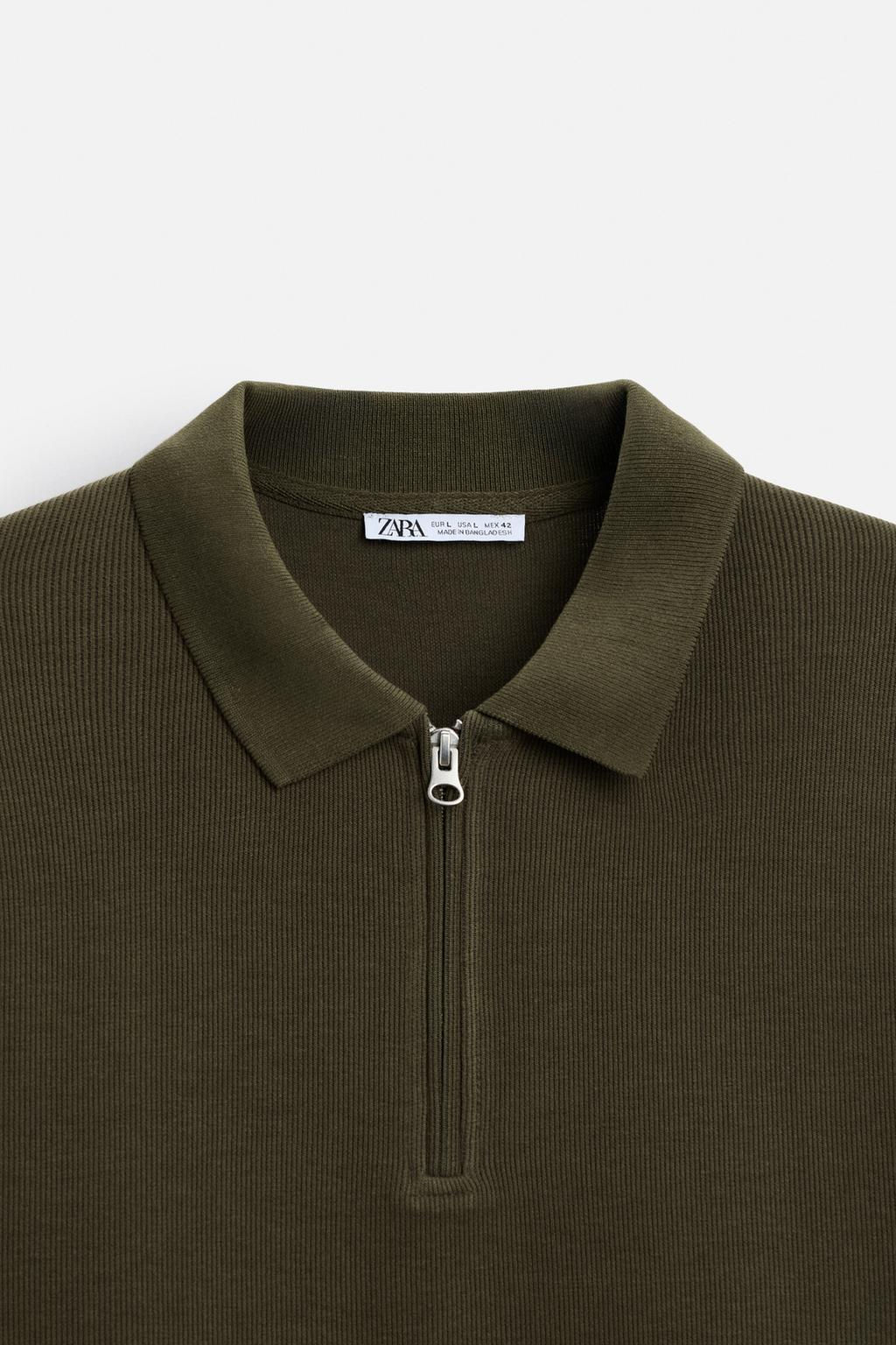ZIP COLLAR POLO SHIRT - Zara фото 25