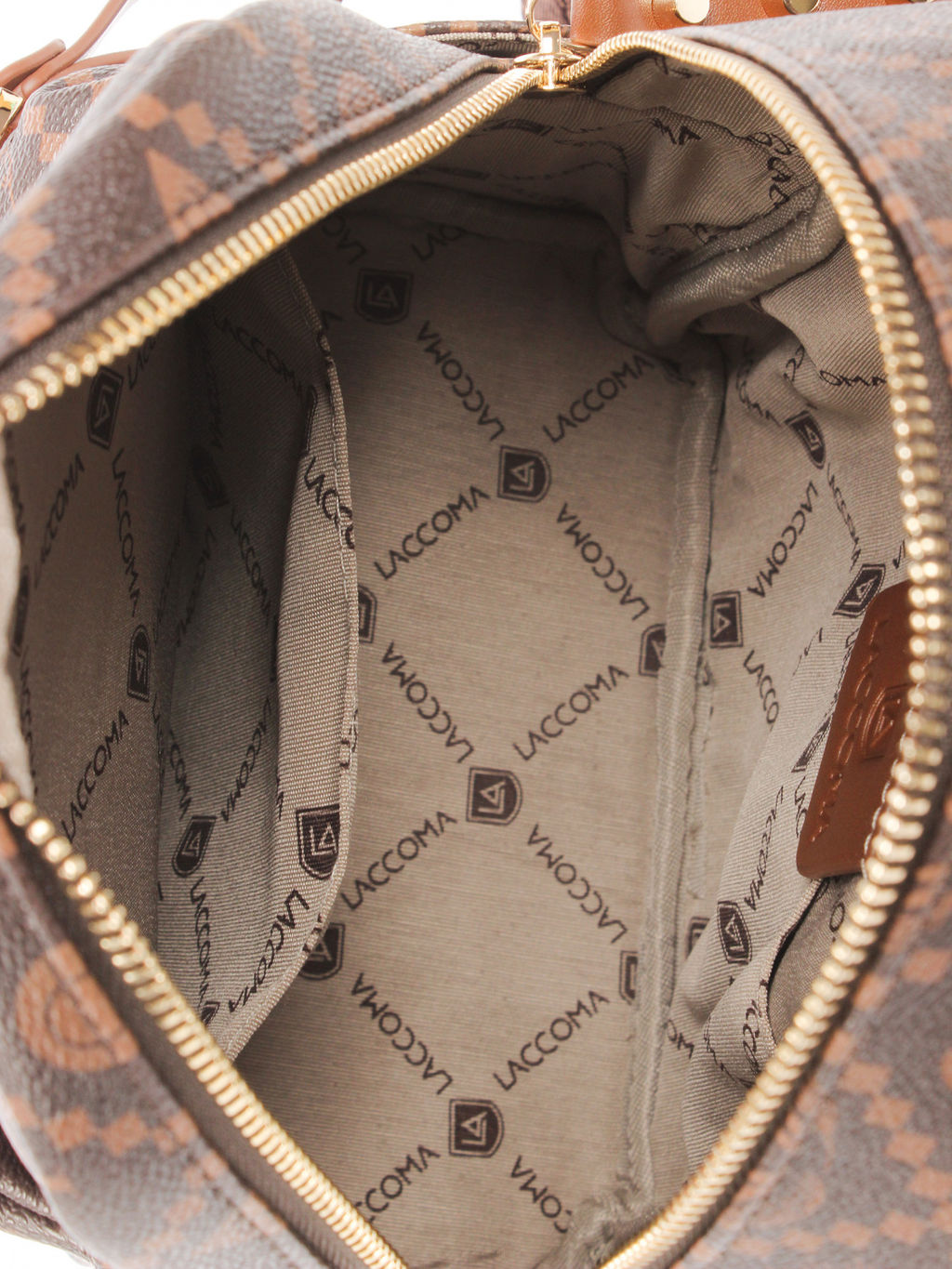 LACCOMA рюкзак АС7302-Россия-шоколад эко кожа хлопок
