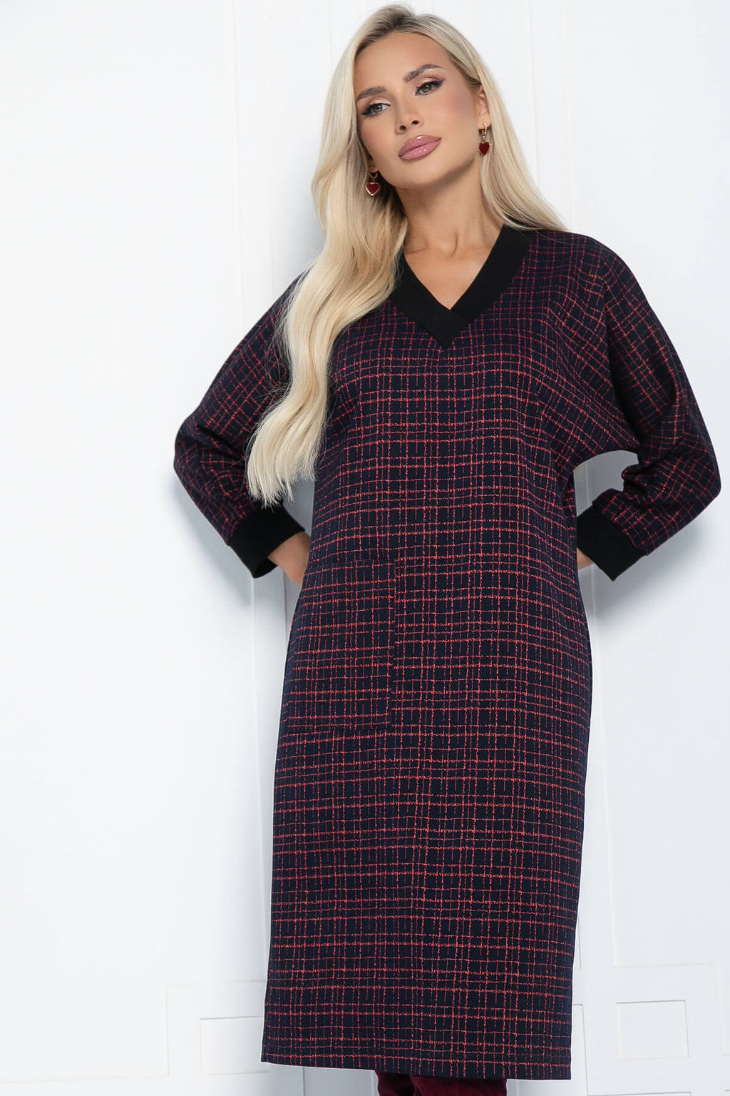 Платье Любите женщину (темно-бордовое) П11191 - Lt collection фото 6