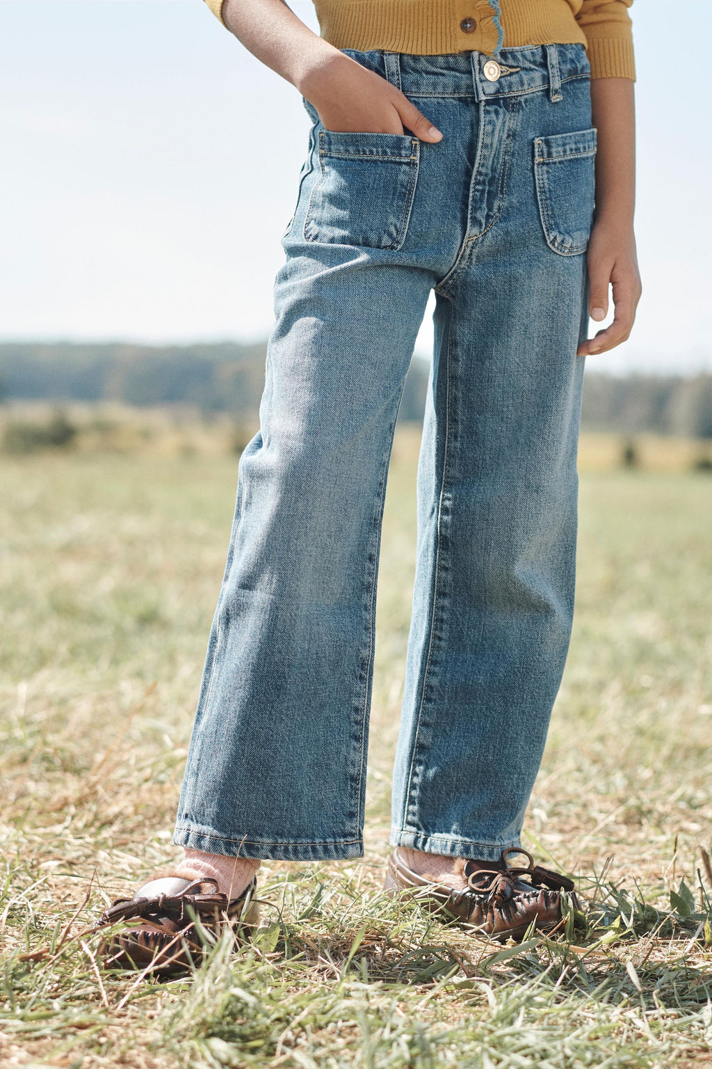 WIDE-LEG JEANS WITH POCKETS - LIMITED EDITION - Zara фото 4