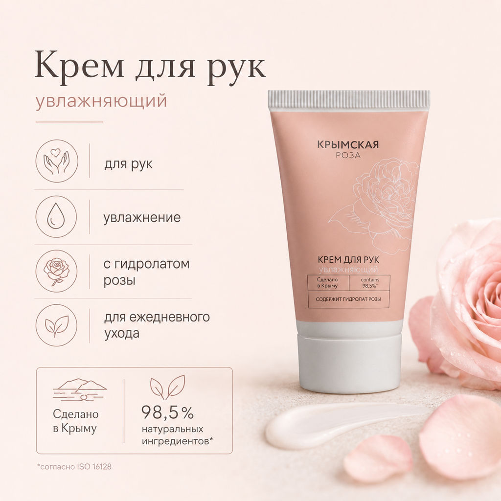 Крем для рук Rosa Ab Origine увлажняющий, 30 мл - Крымская роза фото 3