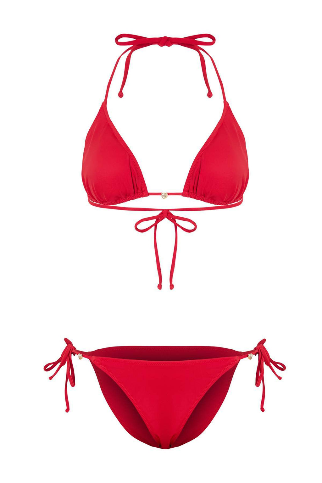 TRENDYOLMILLA Siyah Ucgen Aksesuarl? Regular Bikini Tak?m? TBESS25BT00055  фото 24