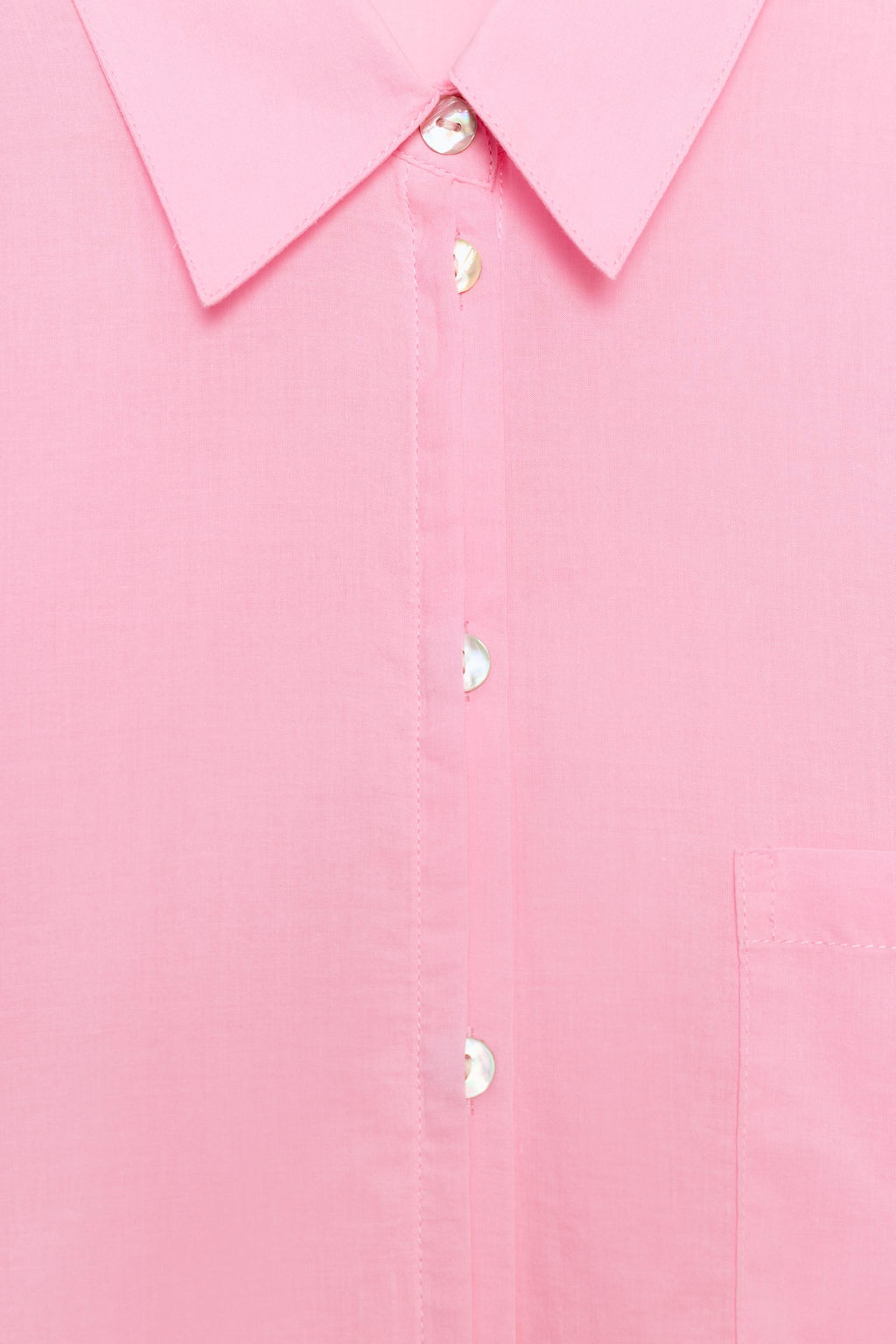 CAMISA OVERSIZE ALGOD?N / Rosa palo - Zara фото 7