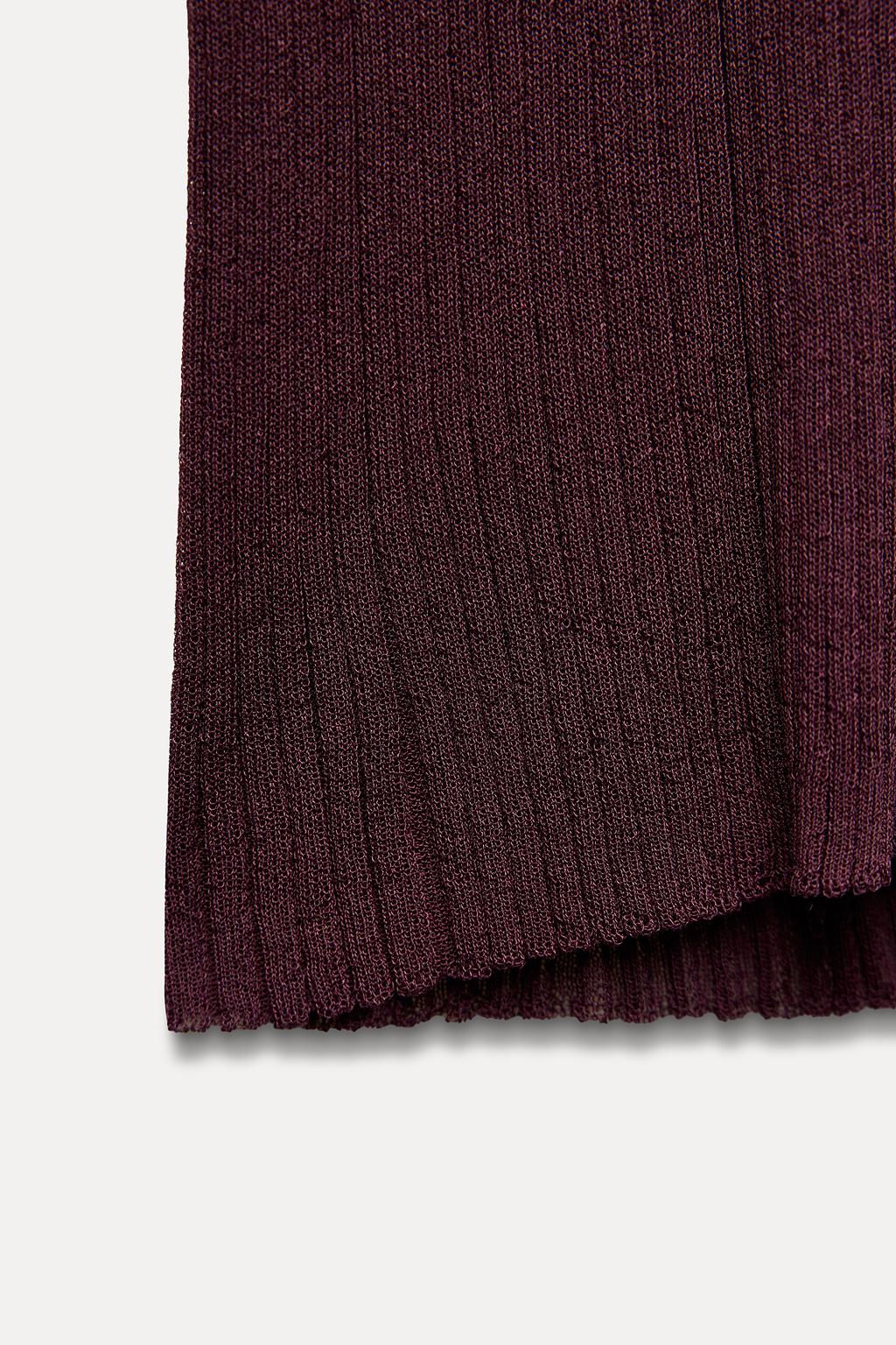 RIBBED FINE KNIT TOP - Zara фото 9
