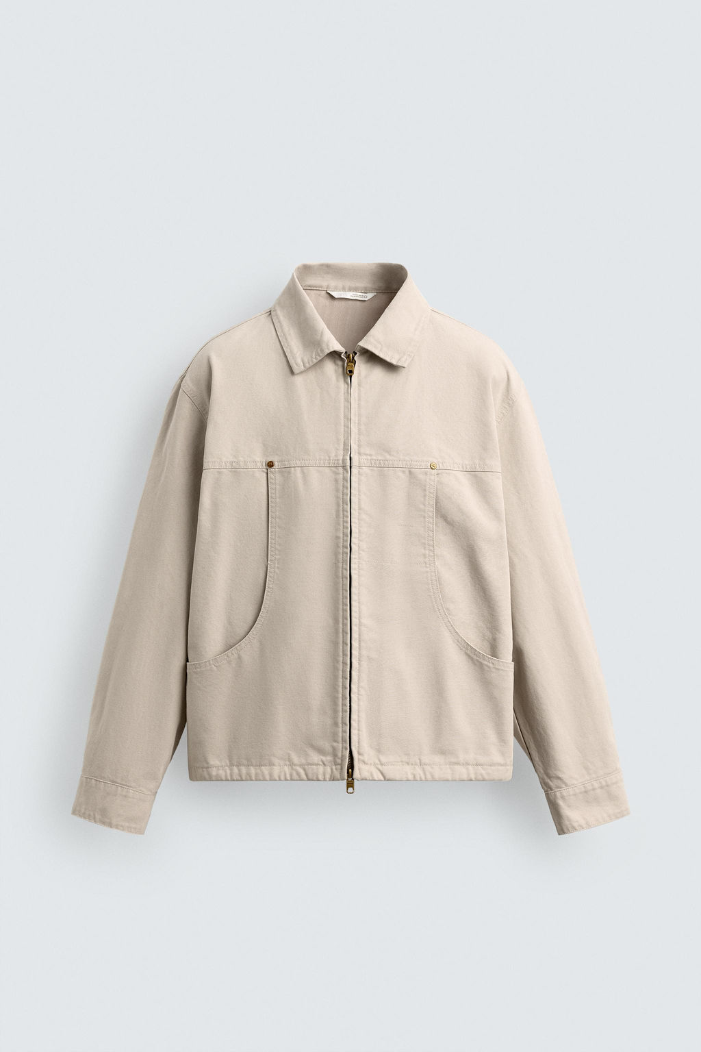 CAZADORA RELAXED FIT BOLSILLOS / Blanco roto - Zara фото 8