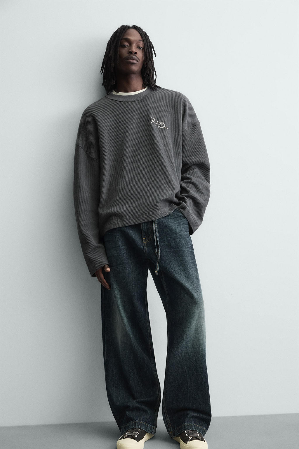 TEXTURED SWEATSHIRT WITH SLOGAN PRINT - Zara фото 13