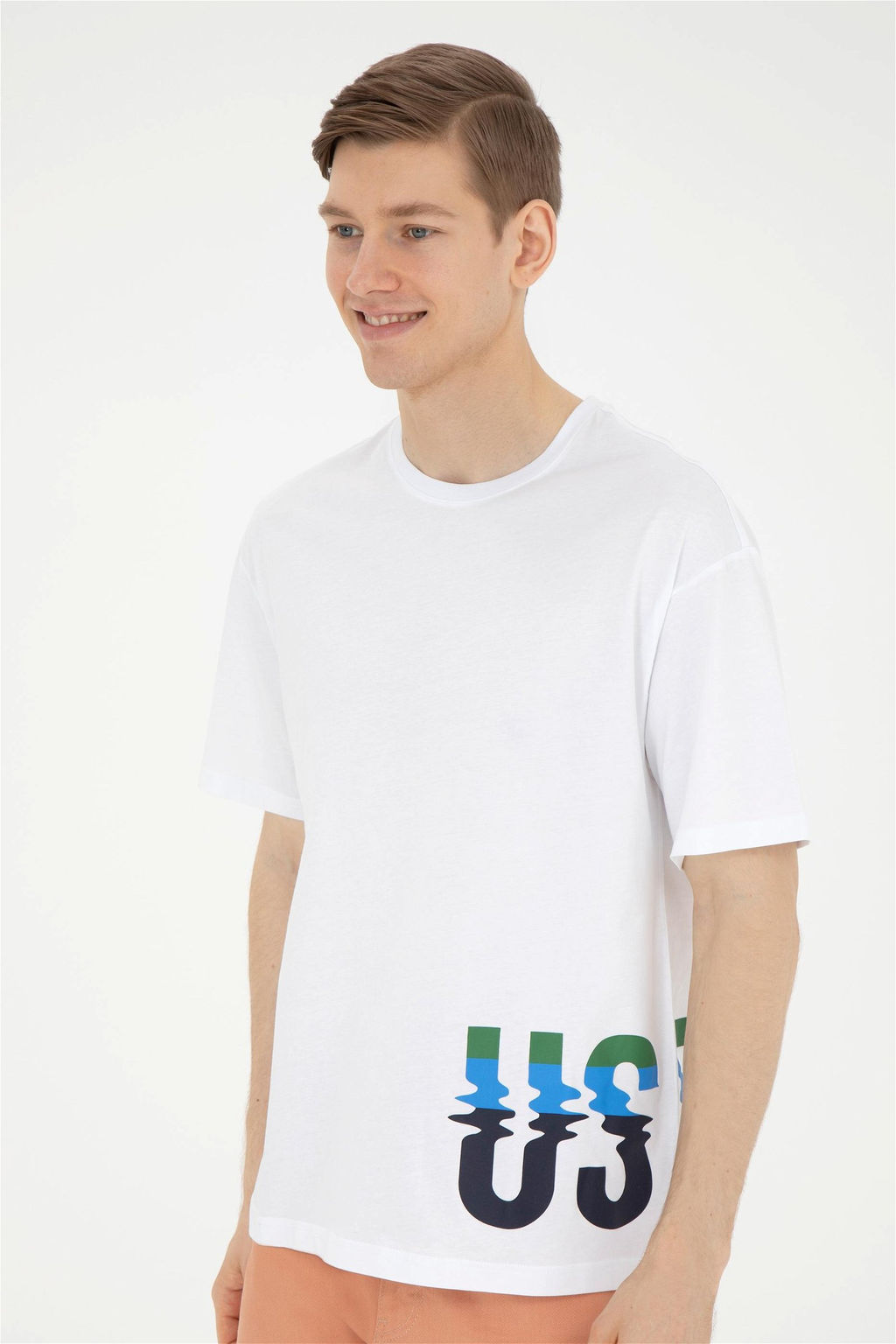 Мужская белая футболка - U.s. polo assn фото 3
