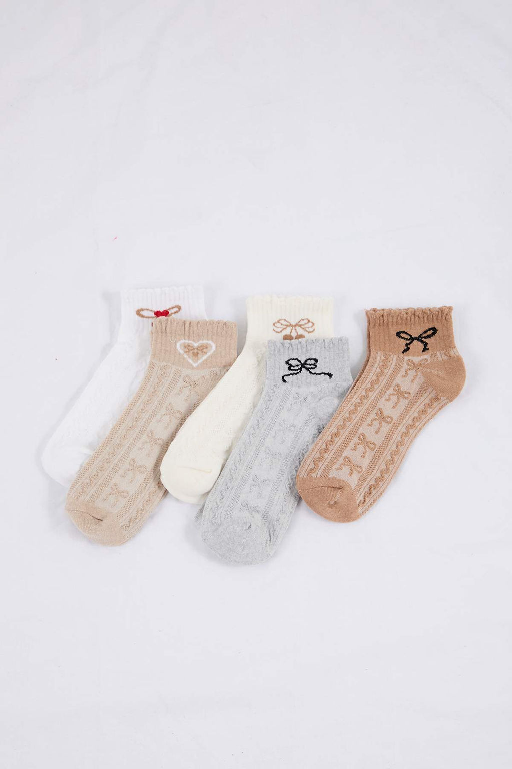 Cok Renkli 5li Duz Jakar Orme Corap THMSS26CO00014