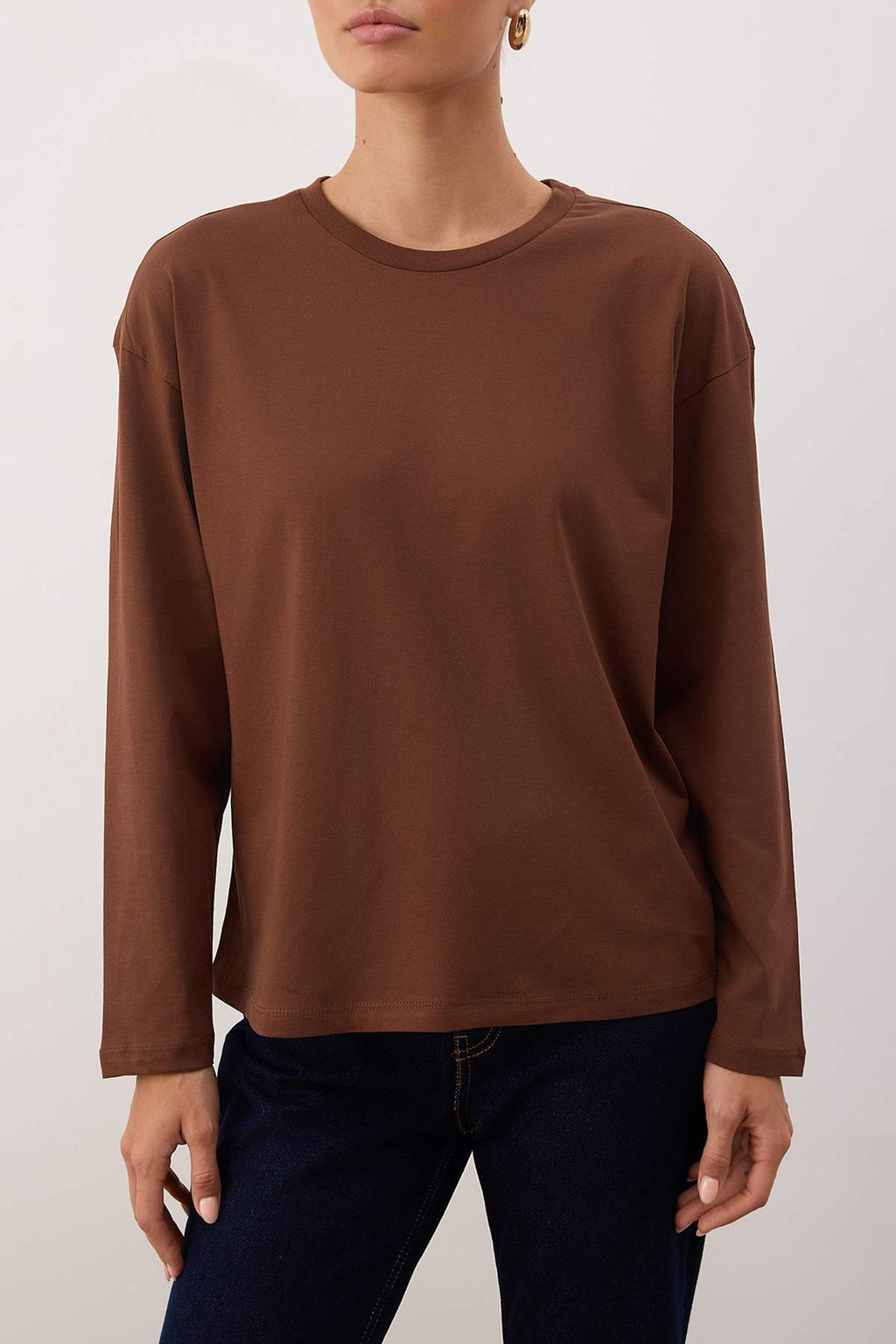 TRENDYOLMILLA Siyah-Beyaz 2li Paket %100 Suprem Oversize/Genis Kesim Orme T-Shirt TWOAW25TS00004  фото 24