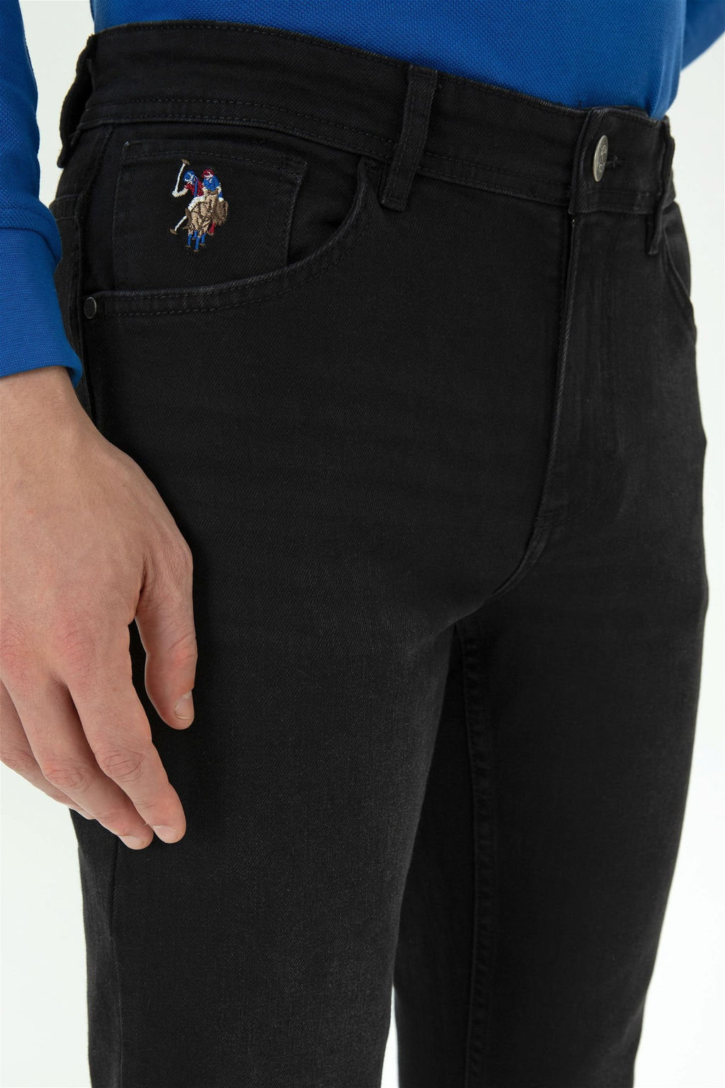 U. S. Polo Assn / Мужские черные джинсовые брюки - U.s. polo assn фото 5