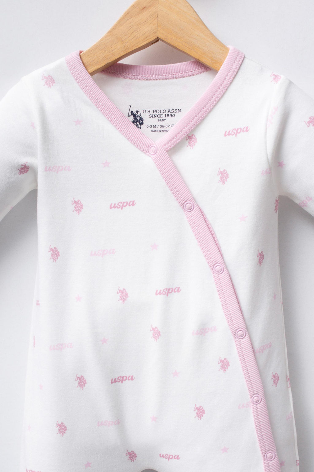 K_z Bebek Beyaz Logolu Patikli Tulum - U.s. polo assn фото 5