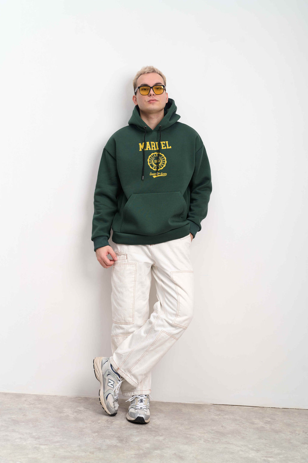 Худи мужское с капюшоном "MARI EL" малахит