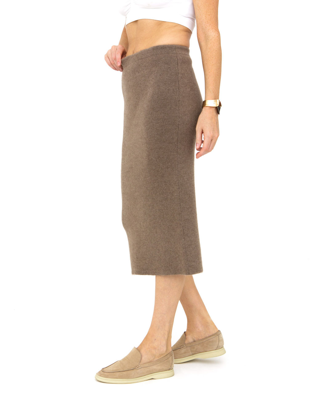 Юбка из кашемира 8033 капучино