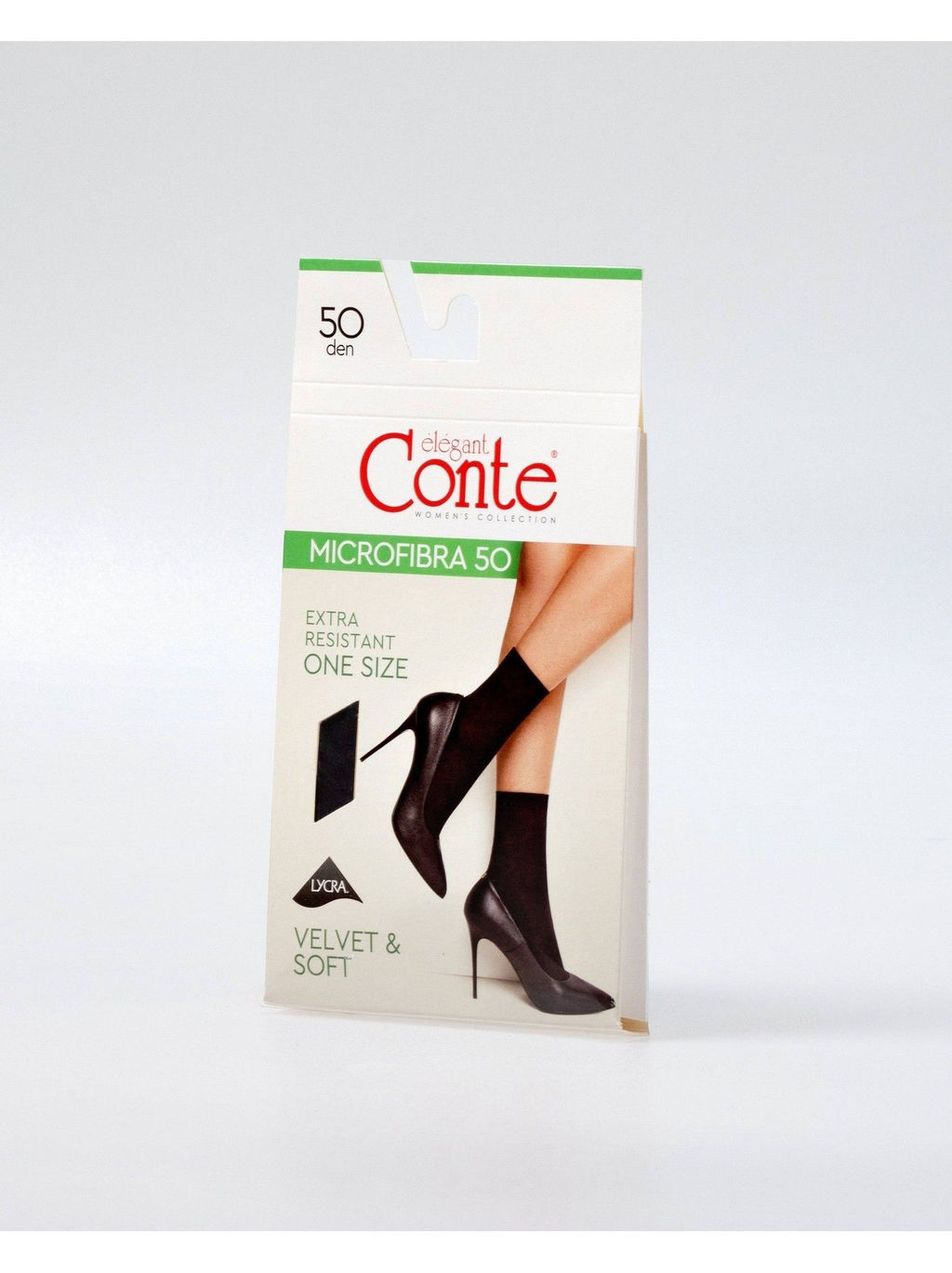 Microfibra 50 NEW Носки жен. (конверт)  - Nero - Conte elegant фото 2