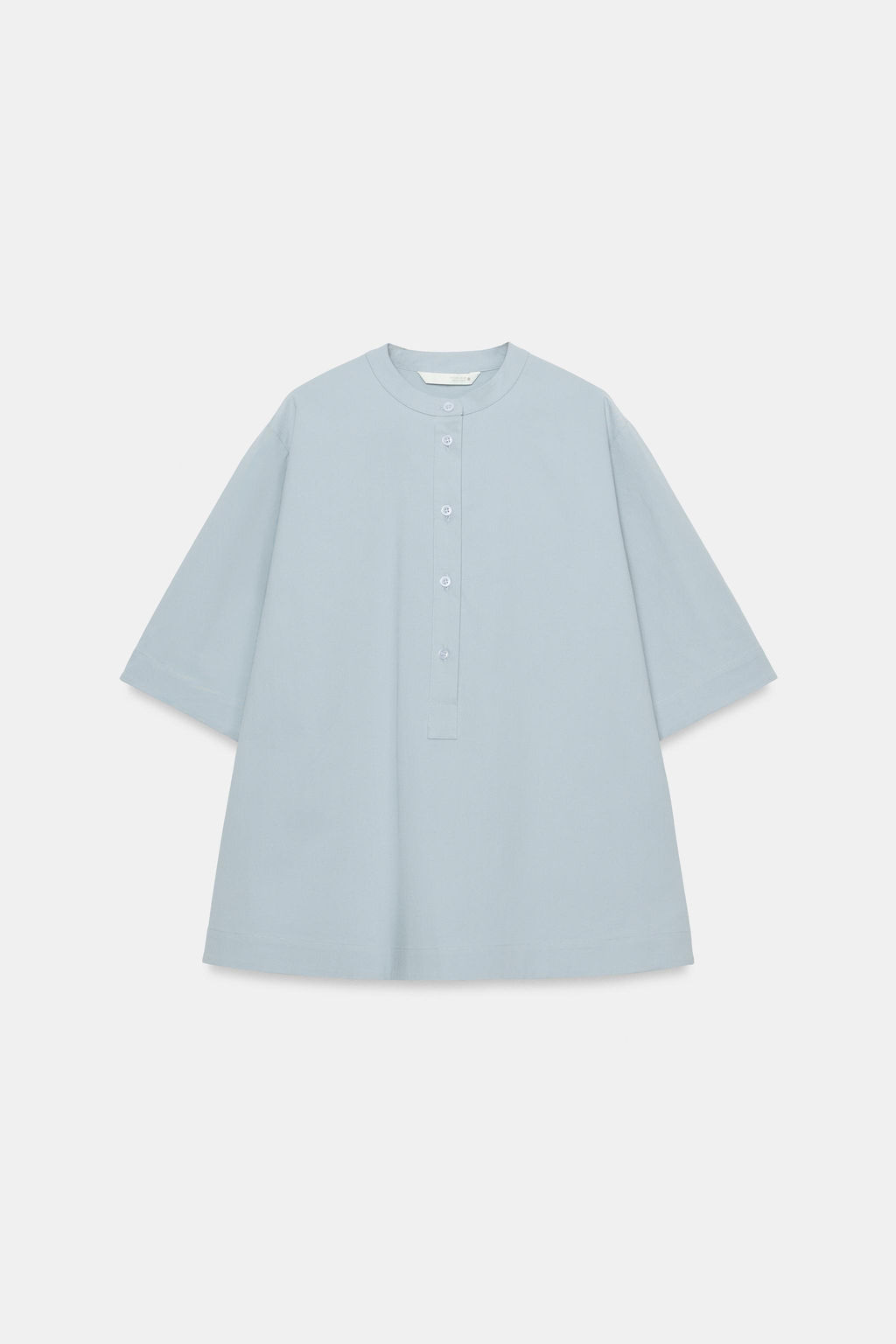CAMISA MANGA CORTA ZW COLLECTION / Gris azul - Zara фото 4