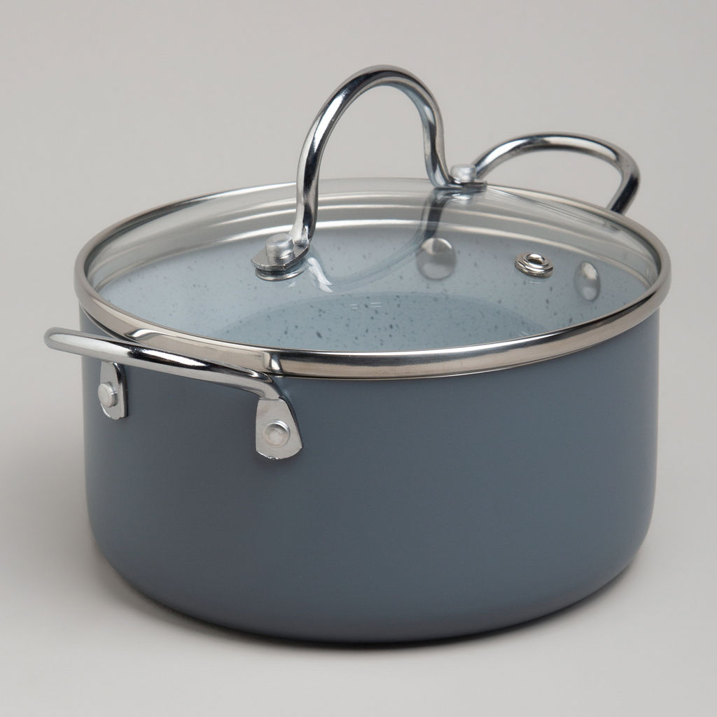 КАСТРЮЛЯ AGNESS С АНТИП. ПОКР. И СТЕКЛ. КРЫШКОЙ 1350 МЛ, 16*8 СМ фото 4