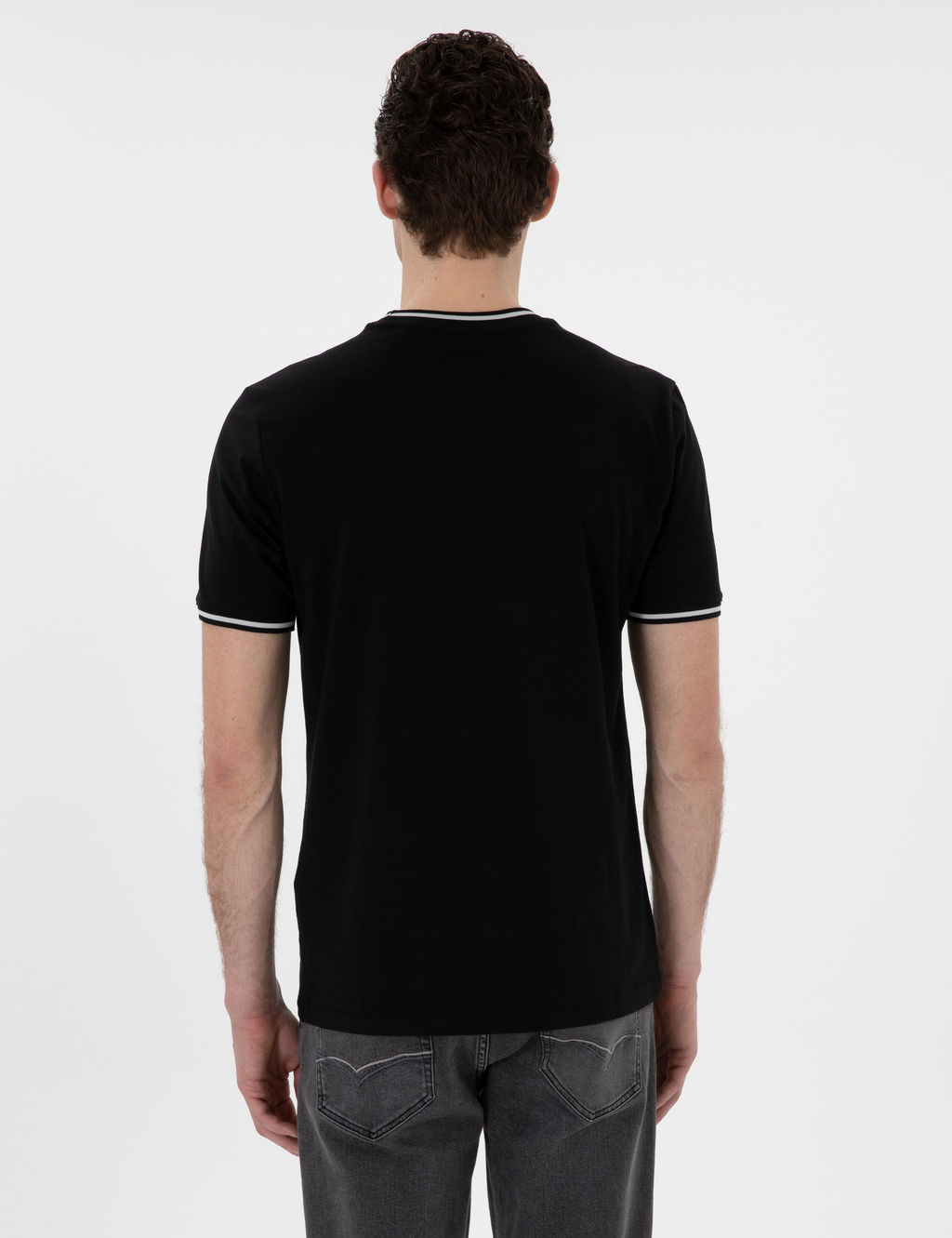 Siyah Regular Fit Ti__rt - Pierre cardin фото 5