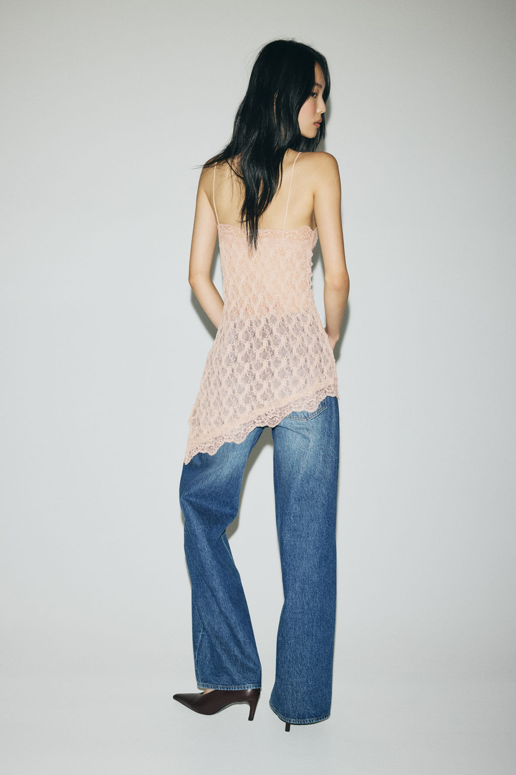Top de tirantes con ribete de encaje - H&m фото 7