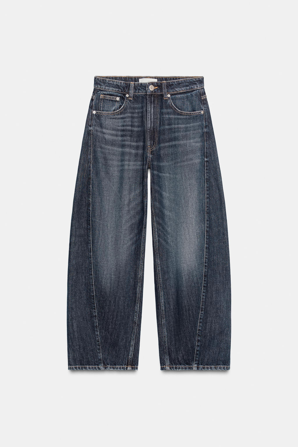 JEANS TRF BAGGY BARREL TIRO MEDIO / Marino - Zara фото 7