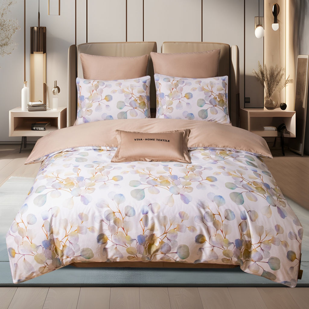 Комплект постельного белья Сатин Премиум на резинке CPAR048 180*200*30;160*200*30;140*200*30 Евро 4 Наволочки