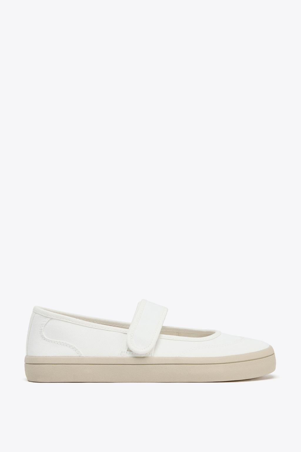 FABRIC STRAP BALLERINAS - Zara фото 2