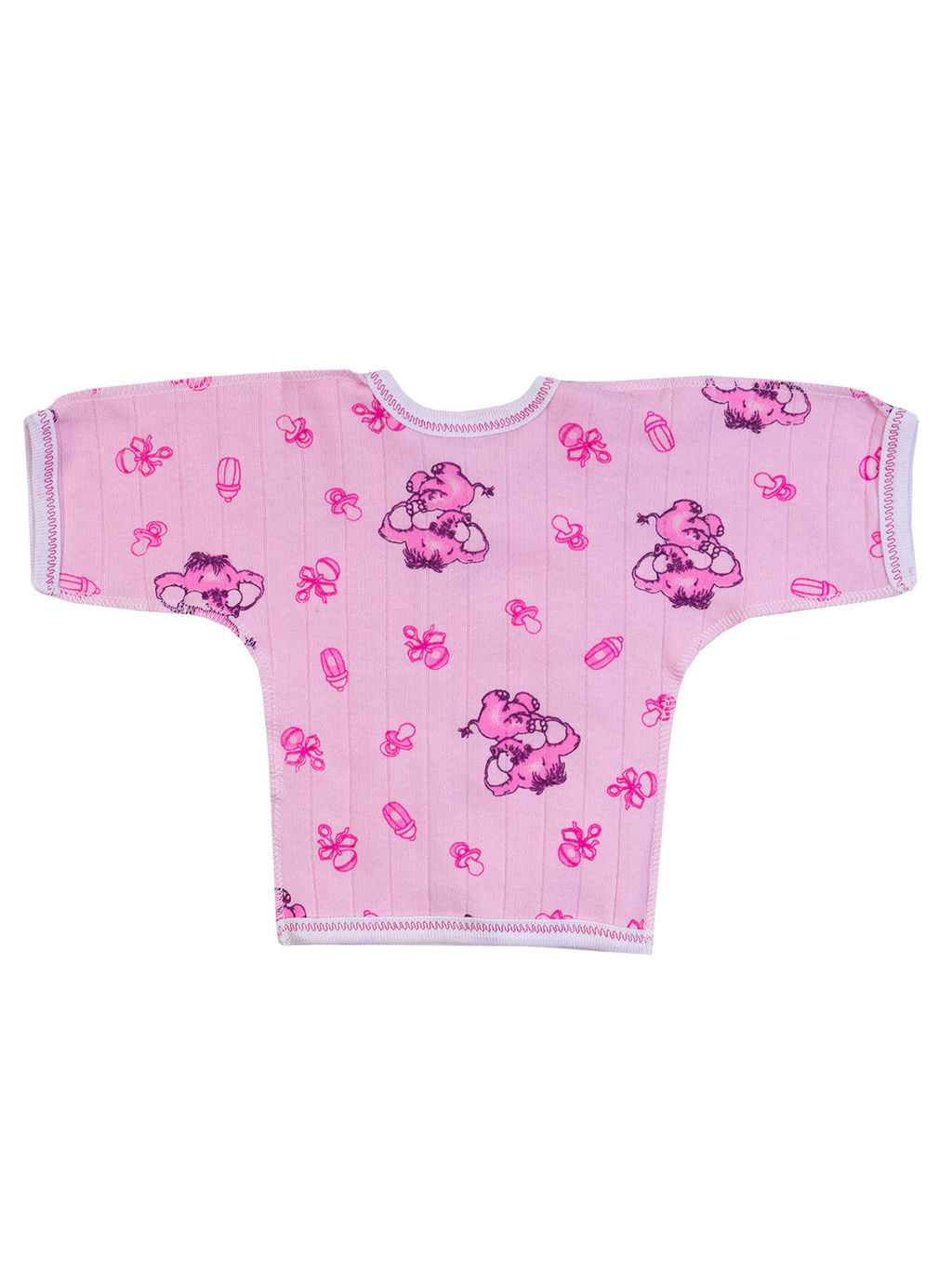 Кофточкараспашонка розовая принт слон