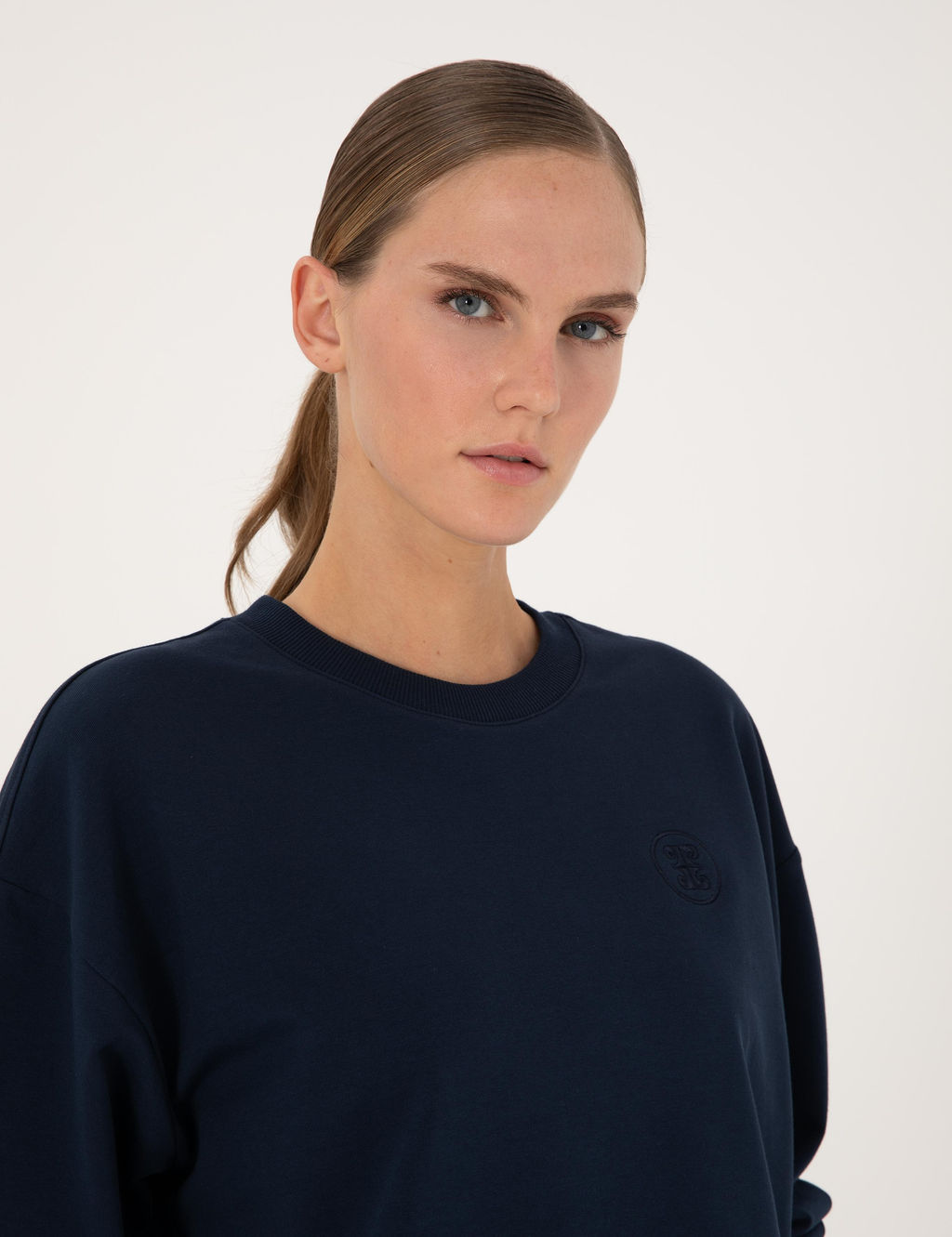 Lacivert Oversize Sweatshirt - Pierre cardin фото 2