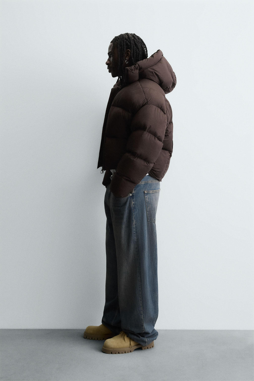 CROPPED FIT PUFFER JACKET - Zara фото 7