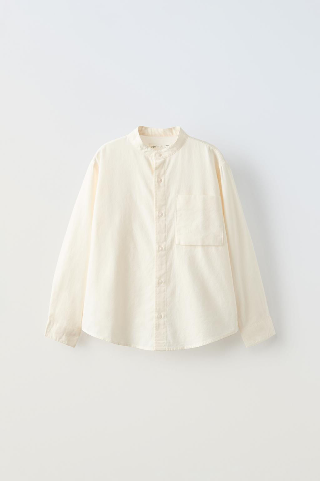 TWILL SHIRT WITH POCKET - Zara фото 4