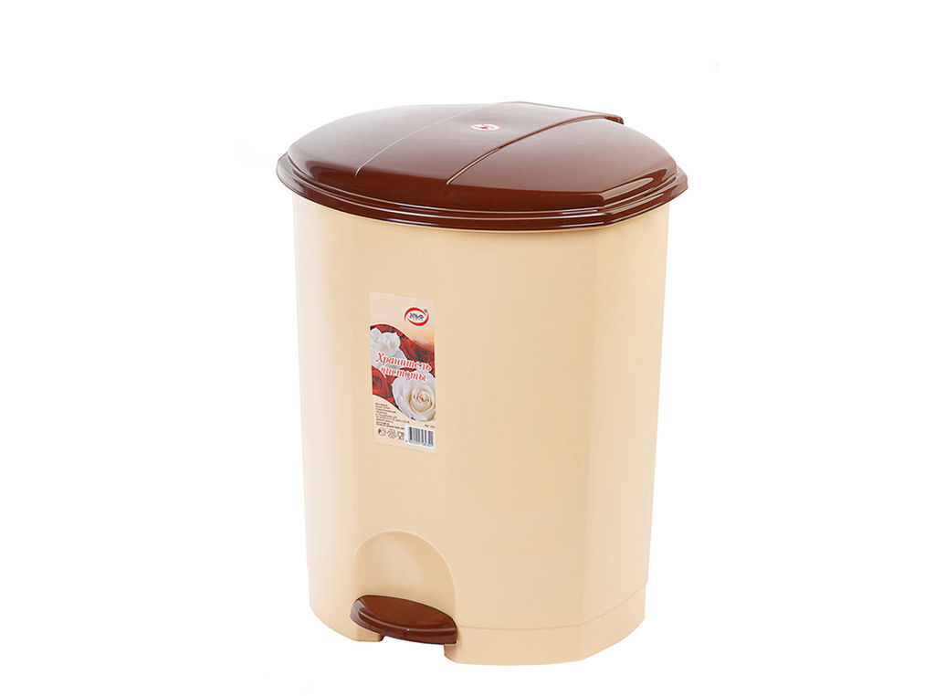 Контейнер для мусора педальный 11 л арт. ЭЛ031 ЭЛЬФ - Полимербыт фото 2