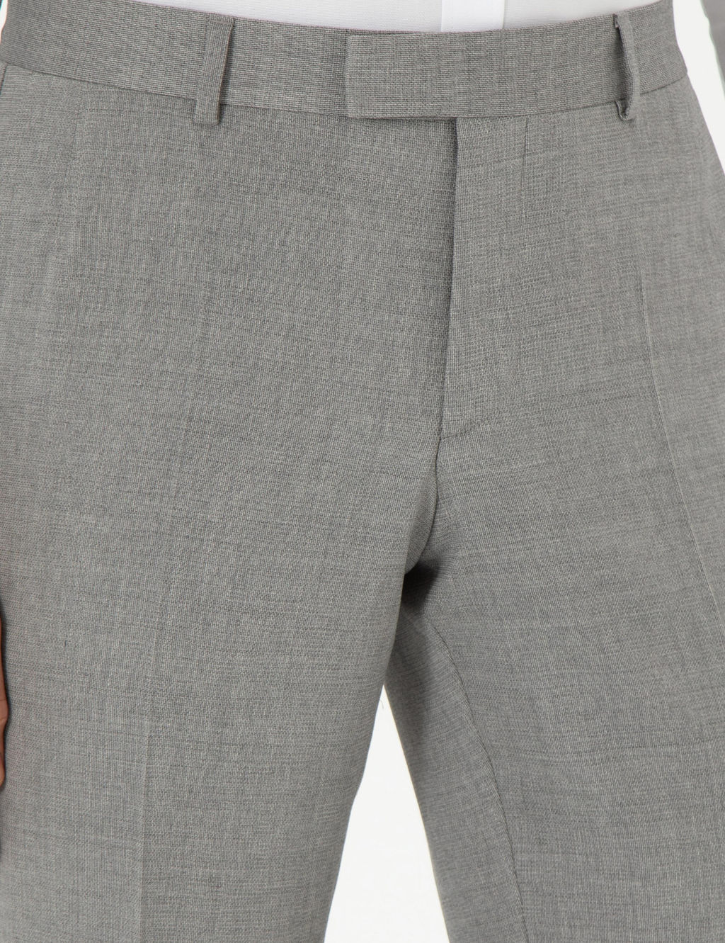 Gri Slim Fit Y_n Klasik Pantolon