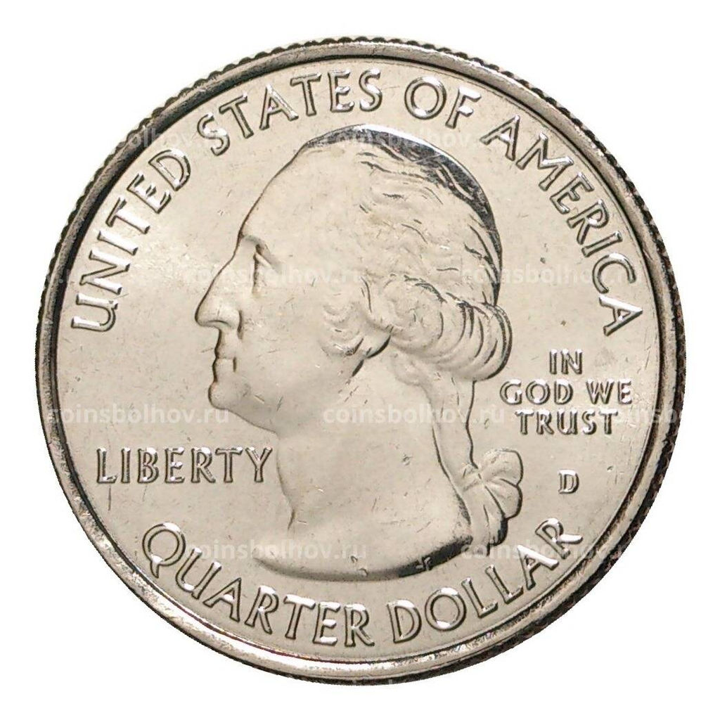 Монета 25 центов 2016 года D Национальные парки - №34 Национальный парк Теодор-Рузвельт