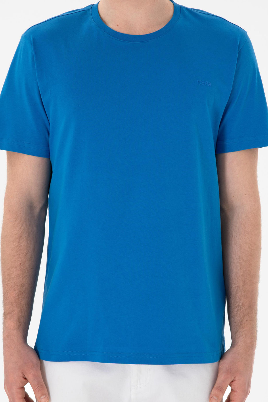 Erkek Regular Fit Bisiklet Yaka Kobalt Mavi Basic Ti__rt Sepette S_rpriz _ndirim - U.s. polo assn фото 7