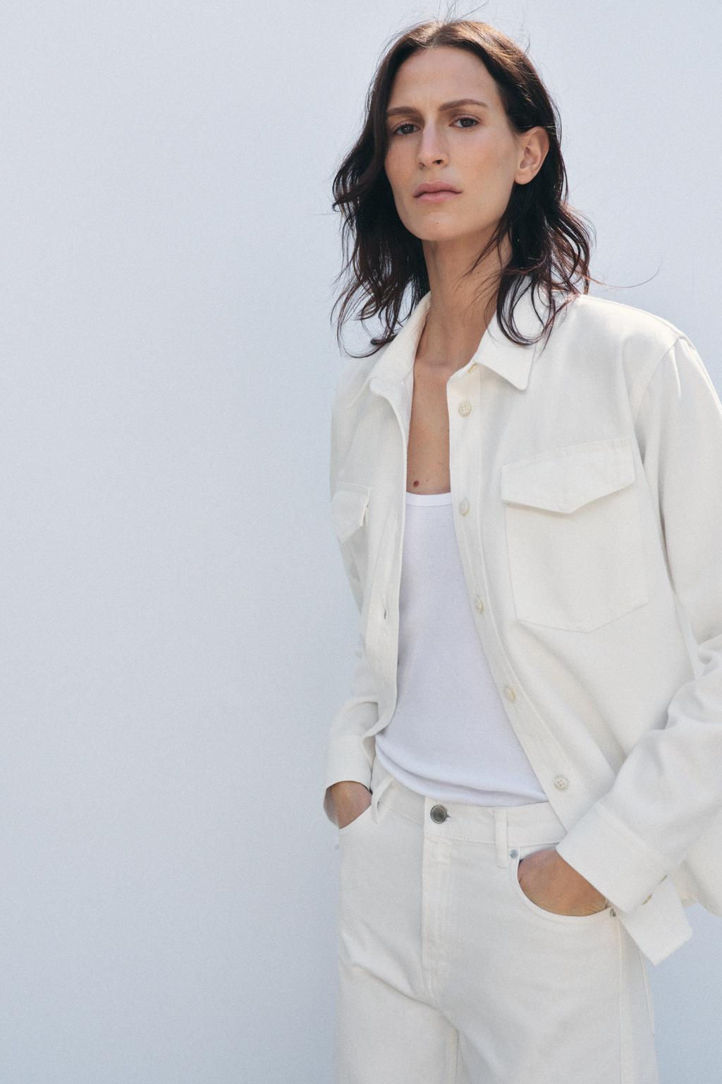 ZW COLLECTION DENIM SHIRT - Zara фото 5