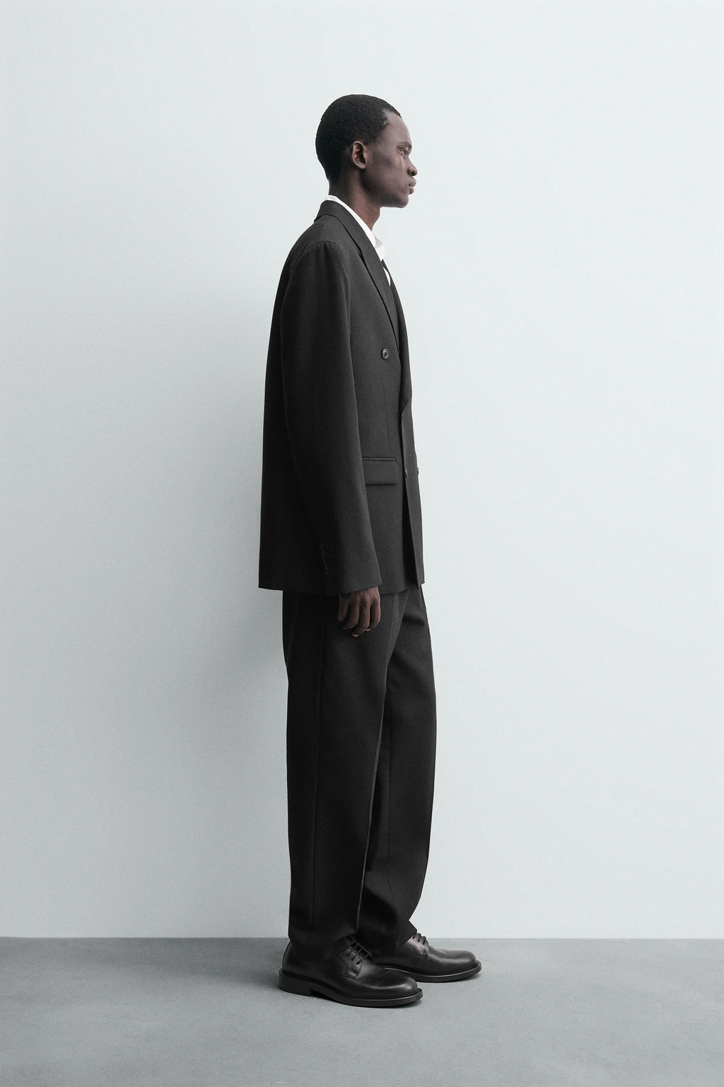 100% WOOL DOUBLE-BREASTED SUIT BLAZER - Zara фото 4