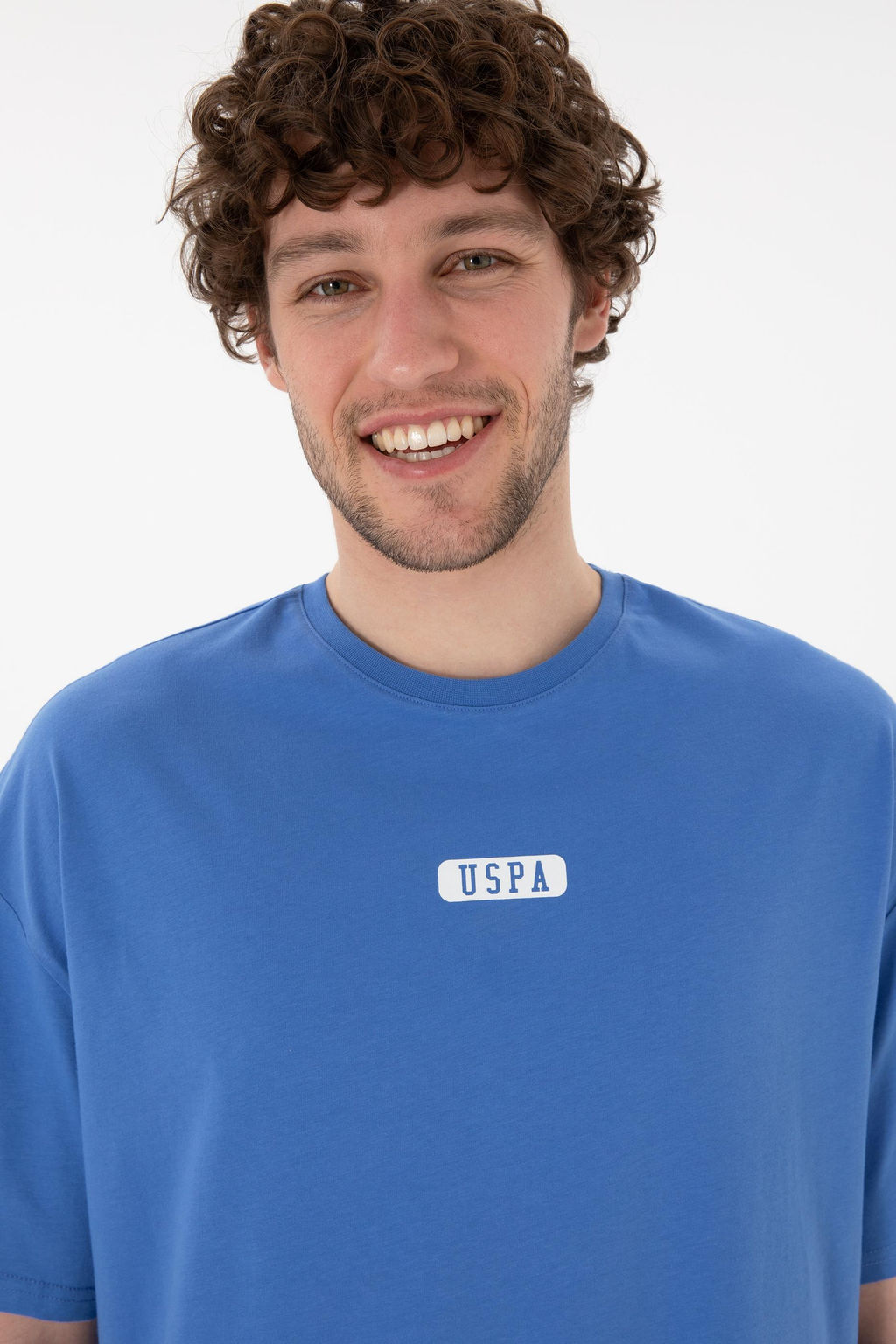 Erkek Oversize Fit Bisiklet Yaka _ndigo Ti__rt Sepette S_rpriz _ndirim - U.s. polo assn фото 3