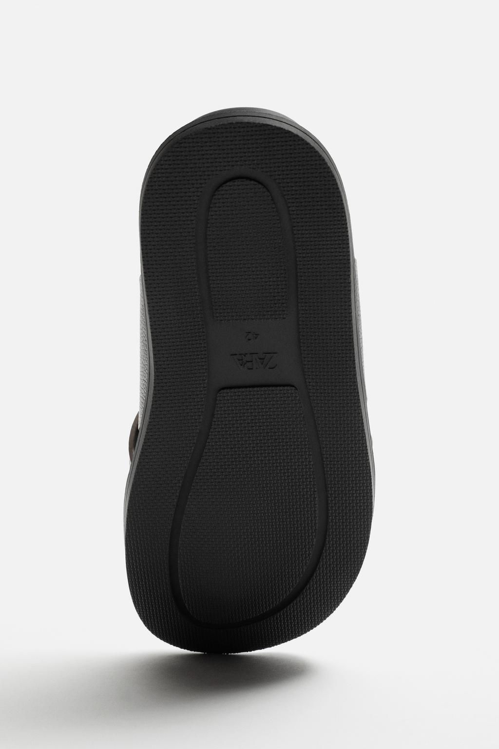 CRISS-CROSS LEATHER SANDALS - Zara фото 9