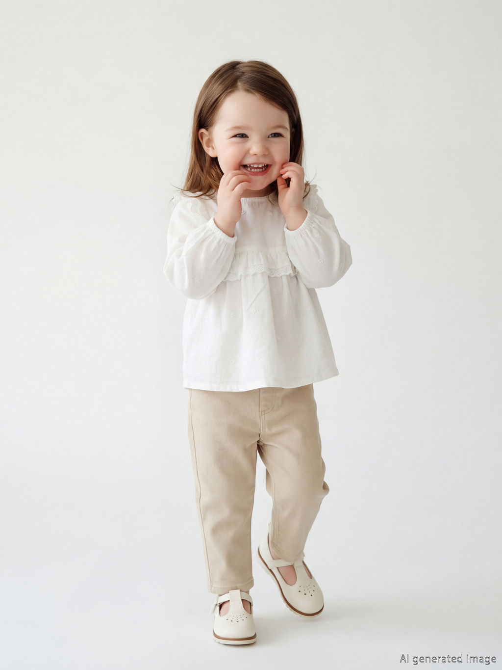 F?rf?rl? K?z Bebek Gabardin Bluz ve Pantolon